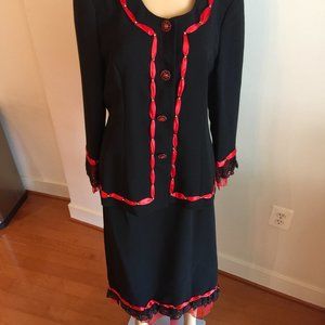 Two Piece Embellished Women's Suit:  Matching Set